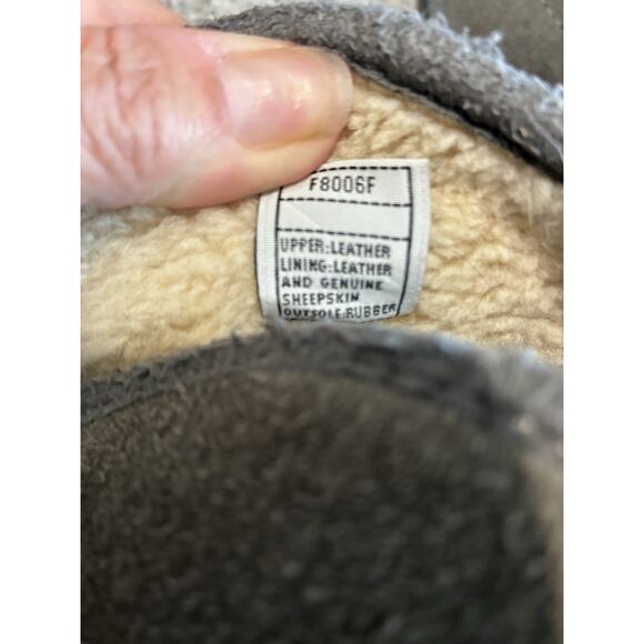 Men UGG Australia Gray High Split Top Slip On Rubber Sole Loafers Sz 13 1613 - Picture 9 of 9